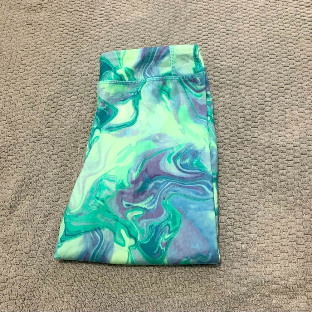 Champions Green, Blue, Purple Swirl Leggings